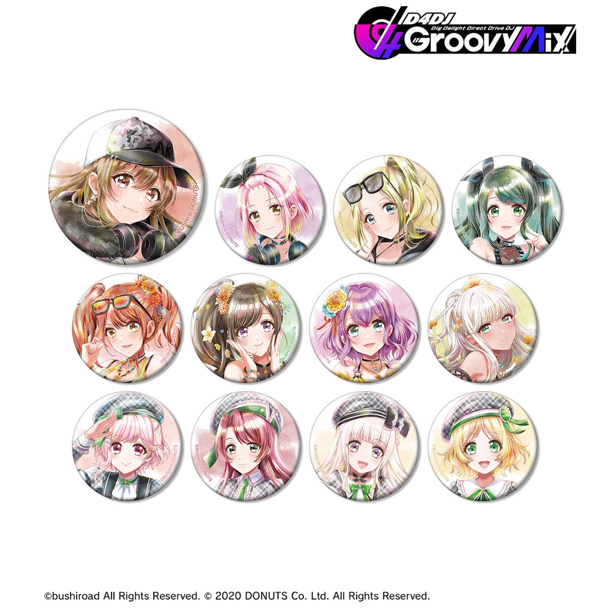 D4DJ Groovy Mix』トレーディング Ani-Art aqua label 第2弾 缶バッジ 