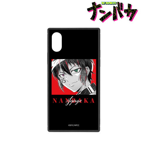 『ナンバカ』ジューゴ Ani-Art BLACK LABEL スクエア強化ガラスiPhoneケース