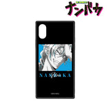 『ナンバカ』ウノ Ani-Art BLACK LABEL スクエア強化ガラスiPhoneケース