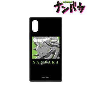 『ナンバカ』ニコ Ani-Art BLACK LABEL スクエア強化ガラスiPhoneケース