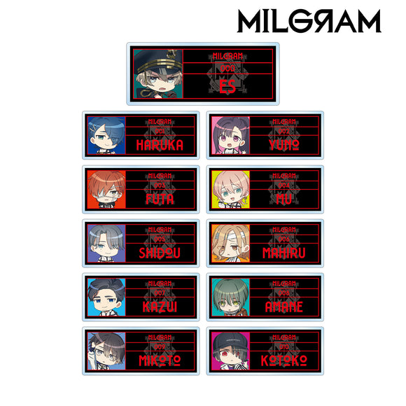 『MILGRAM -ミルグラム-』トレーディング 公式ちびキャラ Season 2 ver. アクリルネームプレート BOX