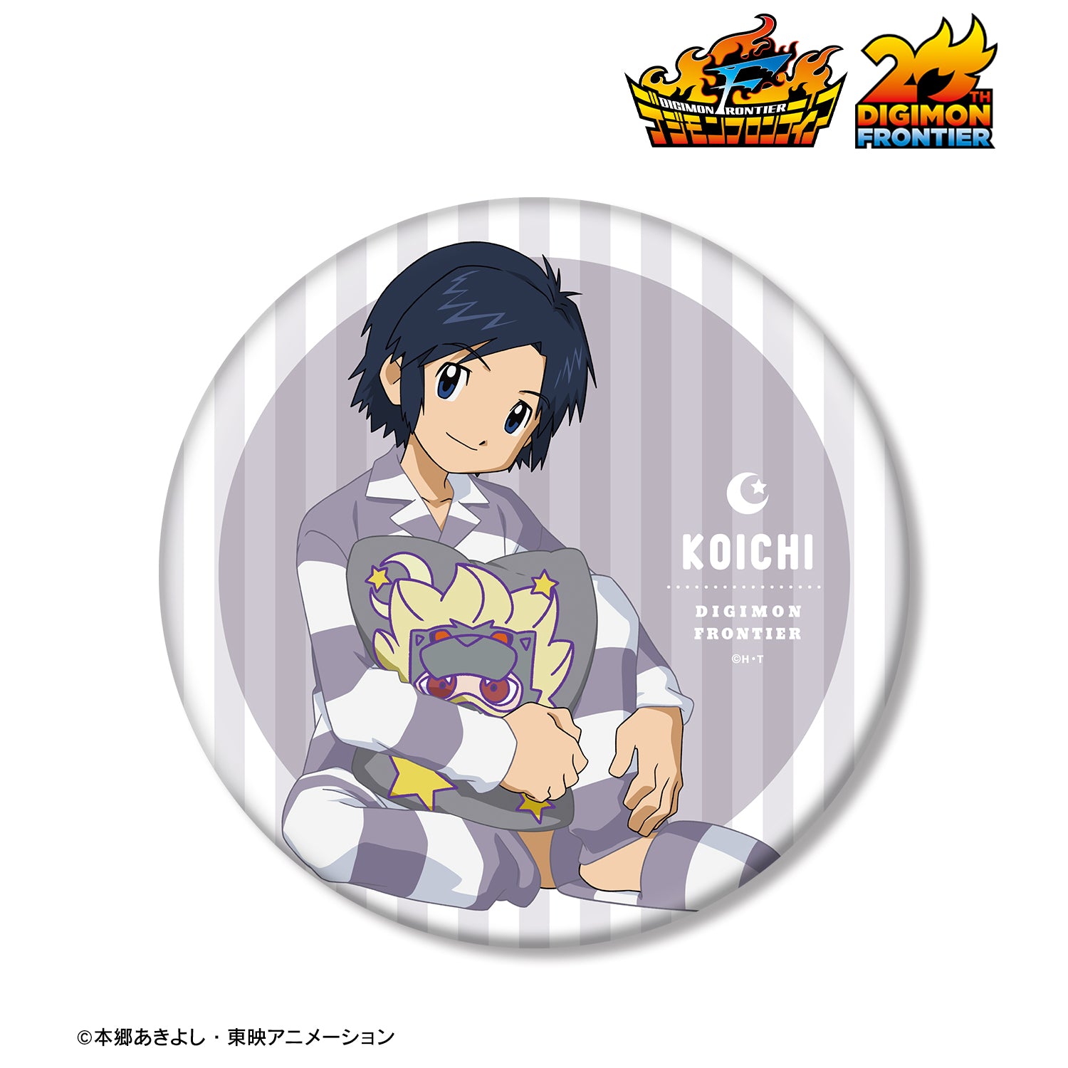 デジモンフロンティア 海外限定 木村輝一 缶バッジ アクリルスタンド