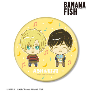 『BANANA FISH』アッシュ‧リンクス＆奥村英⼆ ちょこんと！ 第2弾 レコードショップ ver. BIG⽸バッジ