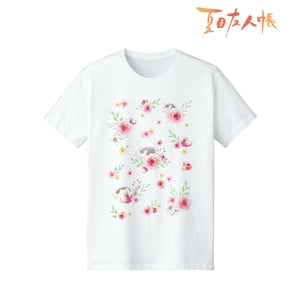 『夏目友人帳』ニャンコ先生 Ani-Art Tシャツ シロ(メンズ/レディース)