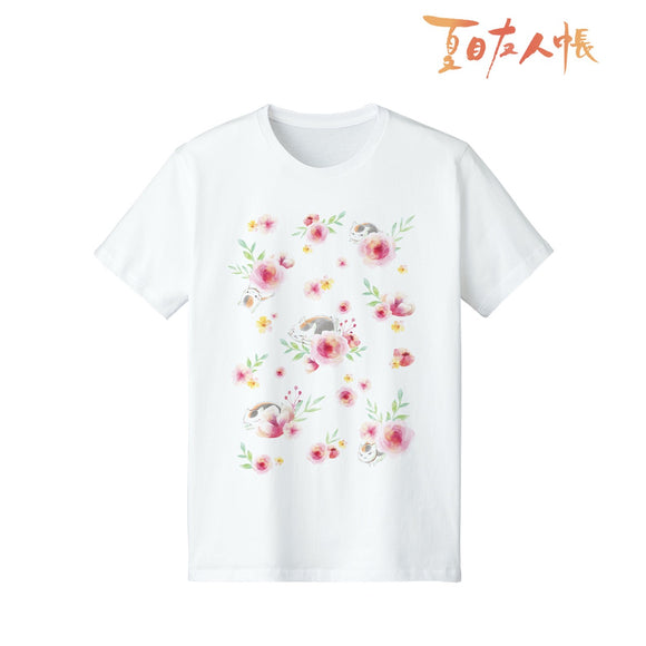 『夏目友人帳』ニャンコ先生 Ani-Art Tシャツ シロ(メンズ/レディース)