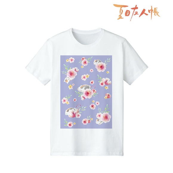 『夏目友人帳』ニャンコ先生 Ani-Art Tシャツ ムラサキ(メンズ/レディース)