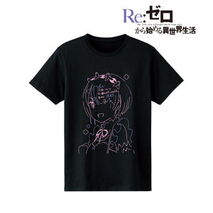 『Re:ゼロから始める異世界生活』ラム lette-graph Tシャツ(メンズ/レディース)