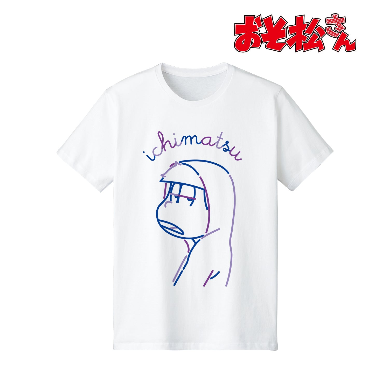 おそ松さん』一松 ラインアート Tシャツ (メンズ/レディース) – Anime