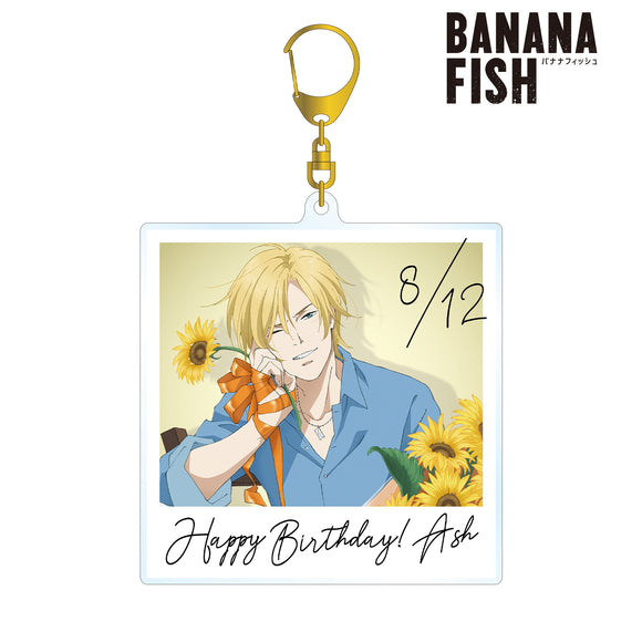 『BANANA FISH』描き下ろしイラスト アッシュ・リンクス バースデーver. ポラロイド風BIGアクリルキーホルダー