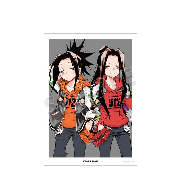 『SHAMAN KING』 描き下ろしイラスト 麻倉 葉&ハオ A3マット加工ポスター