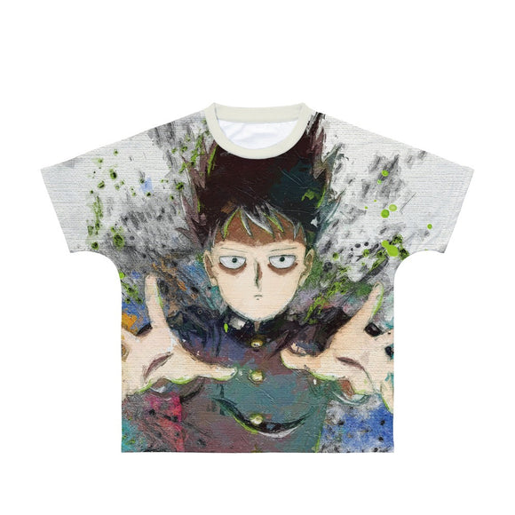 『モブサイコ100 III』影山茂夫 grunge CANVAS フルグラフィックTシャツユニセックス