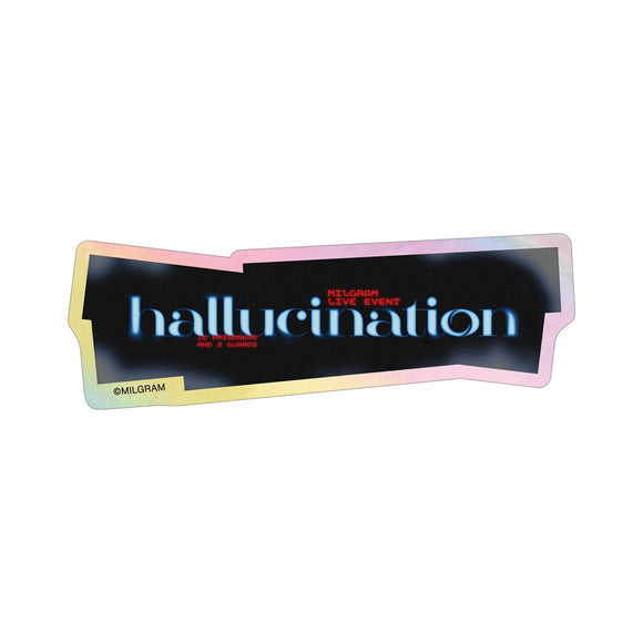 『MILGRAM -ミルグラム-』 LIVE EVENT「hallucination」 ロゴ オーロラステッカー