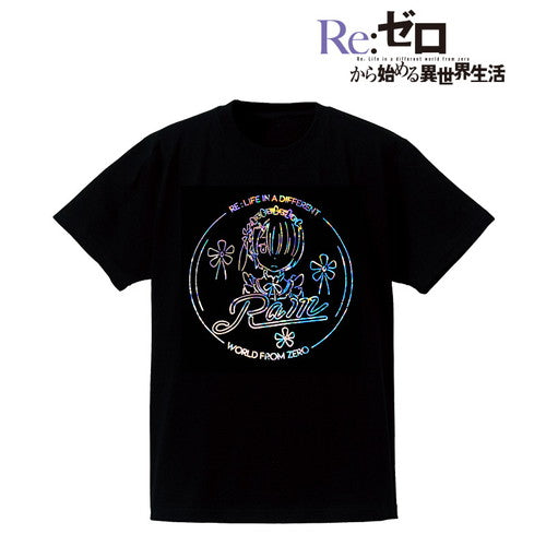 『Re:ゼロから始める異世界生活』Ani-Neon ホログラムＴシャツ（ラム）(メンズ/レディース)