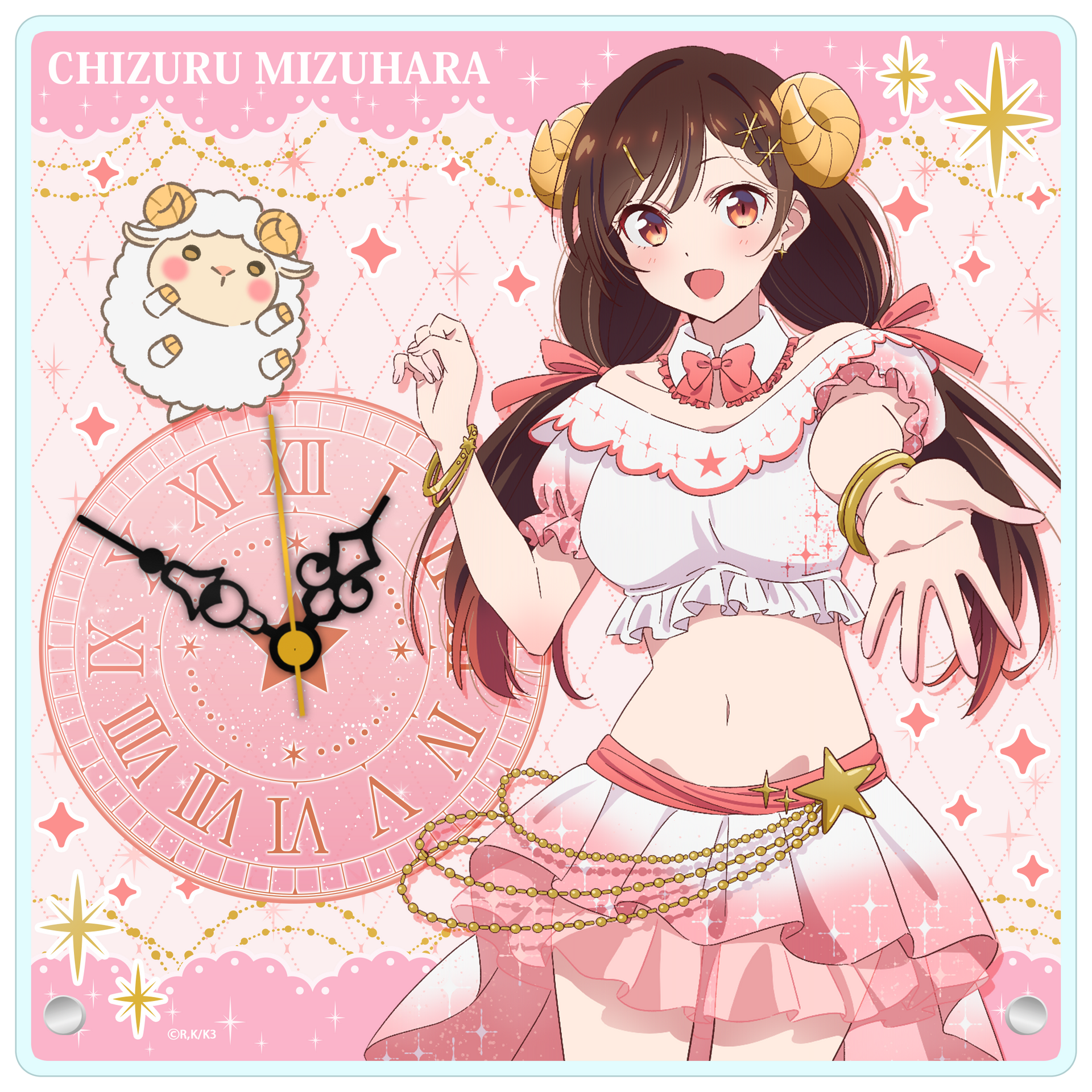 彼女、お借りします』描き下ろしアクリル置時計 星座ver.【水原千鶴