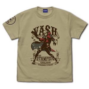 『TRIGUN STAMPEDE』ヴァッシュ・ザ・スタンピード Tシャツ SAND KHAKI