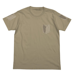 『進撃の巨人』調査兵団Tシャツ/SAND KHAKI