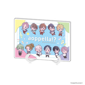 『アオペラ -aoppella!?- Design produced by Sanrio』アクリルアートボード(A5サイズ) 01/集合デザイン(ミニキャライラスト)