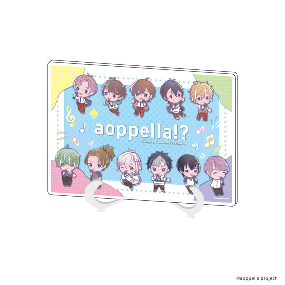 『アオペラ -aoppella!?- Design produced by Sanrio』アクリルアートボード(A5サイズ) 01/集合デザイン(ミニキャライラスト)