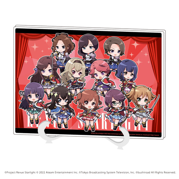 『少女☆歌劇 レヴュースタァライト -Re LIVE-』アクリルアートボード(A5サイズ) 01/聖翔＆青嵐(ミニキャラ)