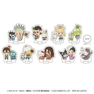 『Dr.STONE×サンリオキャラクターズ』アクリルぷちスタンド 01/BOX(全9種)(ミニキャラ)