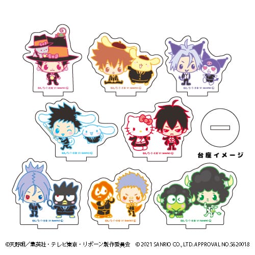 『家庭教師ヒットマンREBORN!×SANRIO CHARACTERS』アクリルぷちスタンド 01 / (全8種) BOX