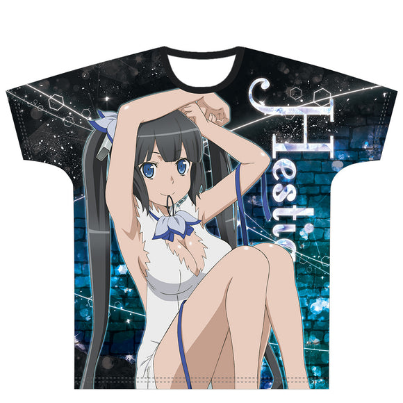 『ダンジョンに出会いを求めるのは間違っているだろうかII』フルグラフィックTシャツ［ヘスティア］