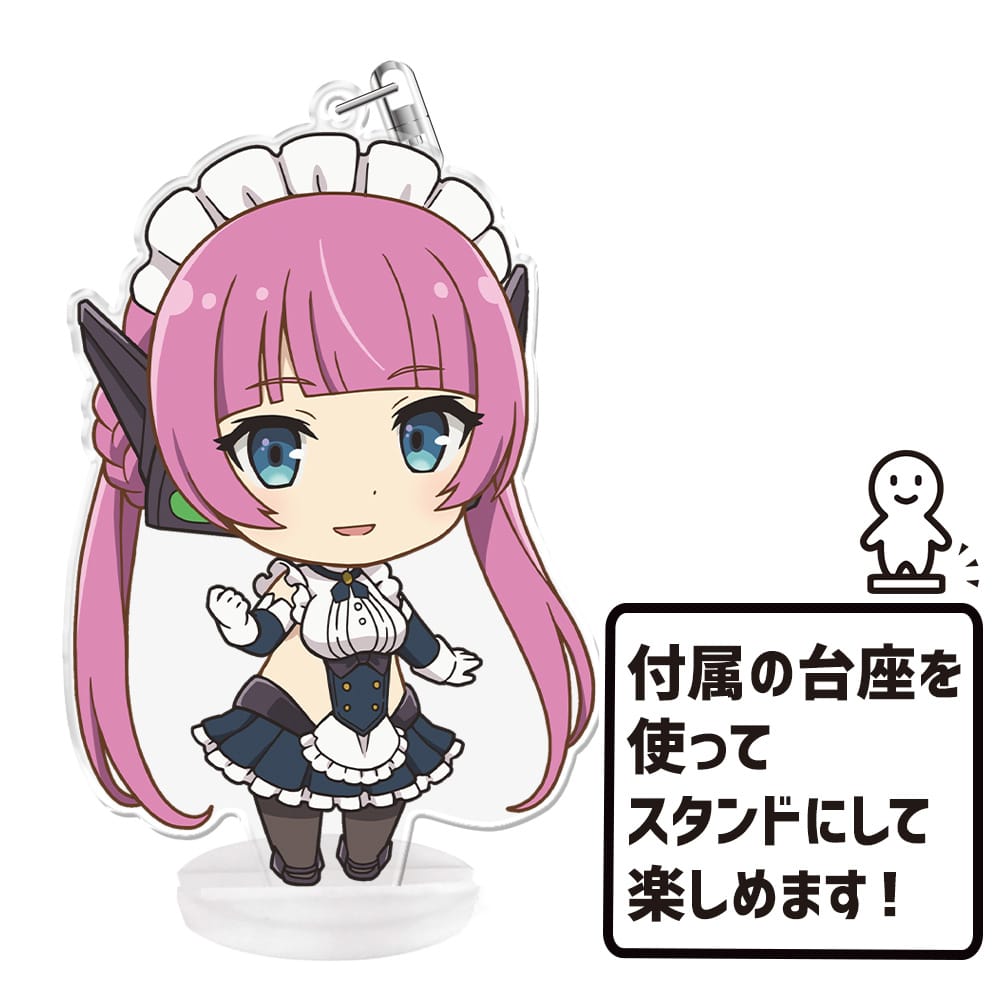 異世界魔王と召喚少女の奴隷魔術Ω』ぷにこれ！キーホルダー (スタンド付) ロゼ – Anime Store JP