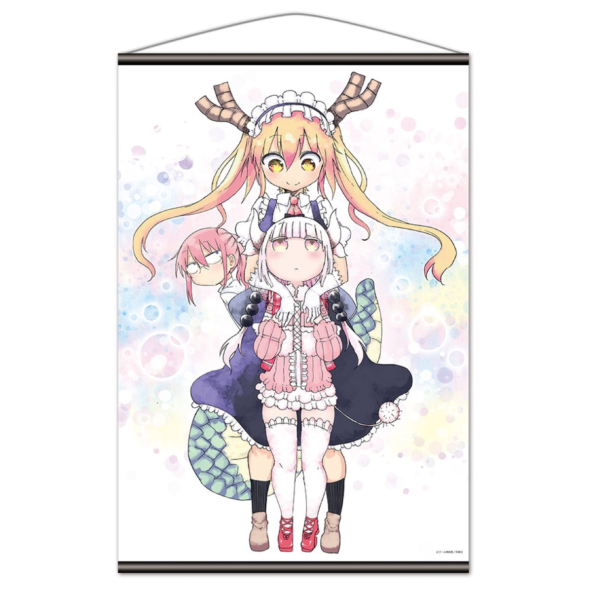 小林さんちのメイドラゴン」トール&カンナ&小林さん B2タペストリーC 