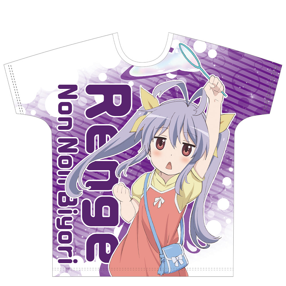 【希少】のんのんびより 宮内れんげ フルグラフィックTシャツ のんのんびより のんすとっぷ』フルグラフィックTシャツ［宮内れんげ