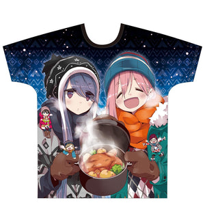 『ゆるキャン△ 』フルグラフィックTシャツ［なでしこ＆リン］