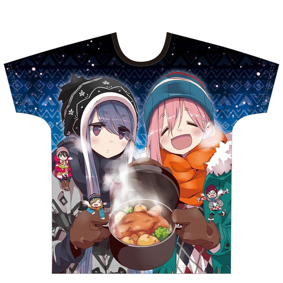 『ゆるキャン△ 』フルグラフィックTシャツ［なでしこ＆リン］