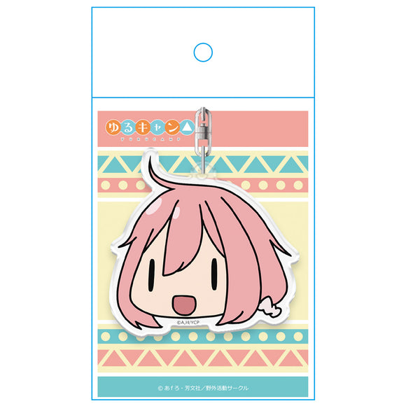 『ゆるキャン△』顔スタンプキーホルダー 各務原なでしこ