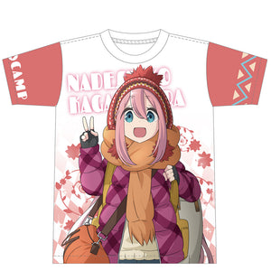 『ゆるキャン△』フルグラフィックTシャツ ［各務原なでしこ］