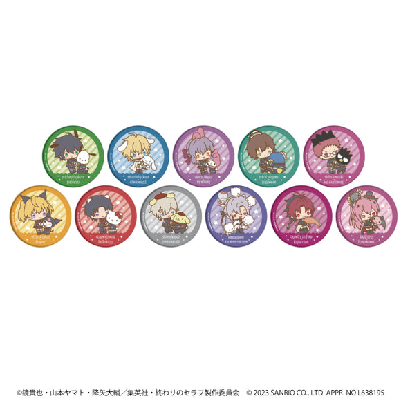 『終わりのセラフ×サンリオキャラクターズ』缶バッジ 01/BOX (全11種)(ミニキャライラスト)