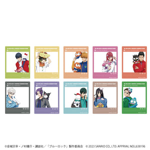 『ブルーロック × サンリオキャラクターズ』アクリルカード 01/BOX(全10種)(描き下ろしイラスト)