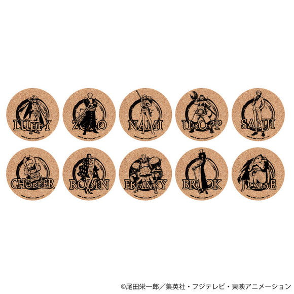 『ONE PIECE』コルクコースター 01/麦わらの一味 ブラインド(全10種)