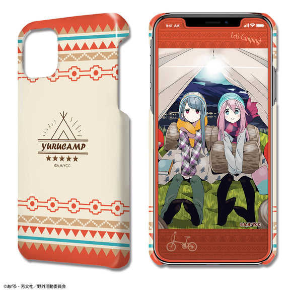 『ゆるキャン△』デザジャケット iPhone 11 ケース＆保護シート デザイン01(各務原なでしこ&志摩リン/A)