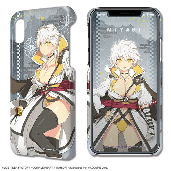 『閃乱忍忍忍者大戦ネプテューヌ -少女達の響艶-』デザジャケット iPhone X/XSケース＆保護シートデザイン08(雅緋)