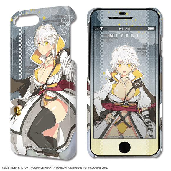 『閃乱忍忍忍者大戦ネプテューヌ -少女達の響艶-』デザジャケット iPhone 8 Plus/7 Plus/6 Plus/6s Plusケース＆保護シート デザイン08(雅緋)