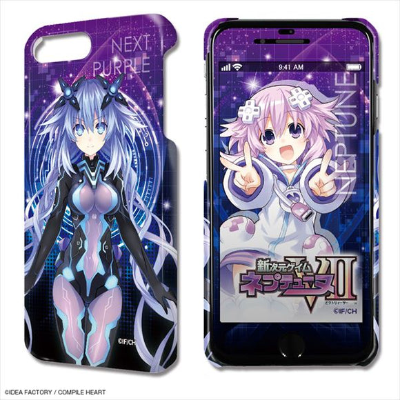 『新次元ゲイム ネプテューヌVII』デザジャケット iPhone 8 Plus/7 Plus/6 Plus/6s Plusケース＆保護シート デザイン01(ネプテューヌ)