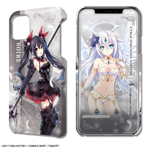 『四女神オンライン CYBER DIMENSION NEPTUNE』デザジャケット iPhone 11ケース＆保護シート デザイン02(ノワール)