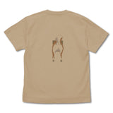 『世界の終わりに柴犬と』石原雄先生デザイン 壁とハルさん Tシャツ LIGHT BEIGE