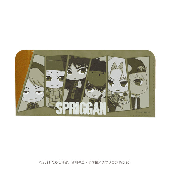 『スプリガン』キャラグラスケース 01/集合デザイン(ミニキャラ)