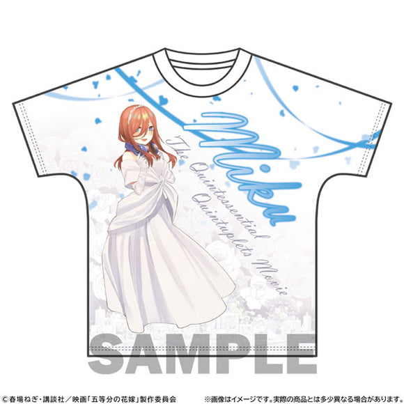 『映画 五等分の花嫁』フルグラフィックTシャツ エンディングVer. 中野三玖 L