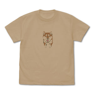 『世界の終わりに柴犬と』石原雄先生デザイン 壁とハルさん Tシャツ LIGHT BEIGE