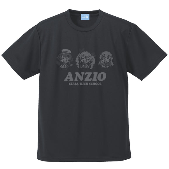 『ガールズ＆パンツァー 最終章』アンツィオ高校 ドライTシャツ GUNMETAL