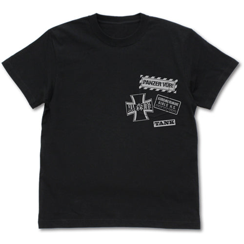 『ガールズ＆パンツァー 最終章』黒森峰女学園 ポケットTシャツ/BLACK