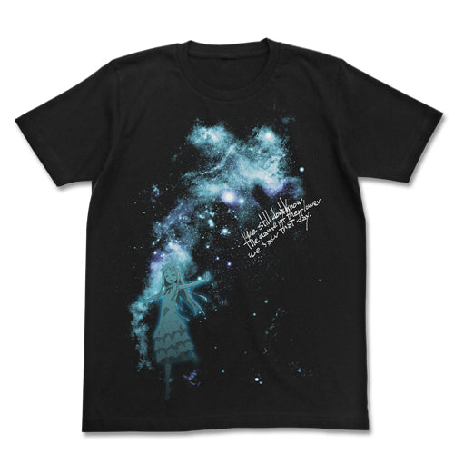 『あの日見た花の名前を僕達はまだ知らない。』夜空とめんまTシャツ BLACK