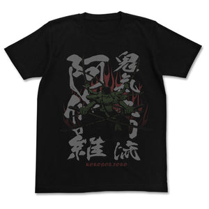 『ワンピース』鬼気 九刀流 阿修羅Tシャツ BLACK