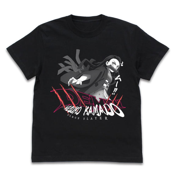 『鬼滅の刃』無限列車編 襧豆子 Tシャツ / BLACK